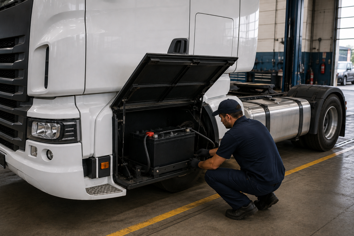 Guia Completo de Baterias para Caminh&otilde;es: sistemas 12V e 24V, tipos, manuten&ccedil;&atilde;o, vida &uacute;til e como escolher a ideal